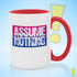 Assume Nothing Bisexual Pride Flag Color Accent Mug
